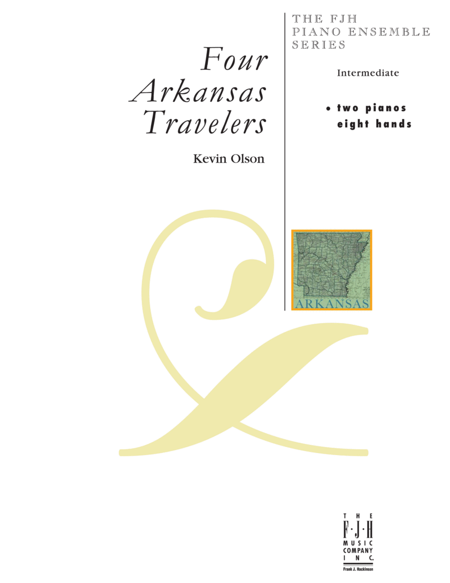 Book cover for Four Arkansas Travelers (2 piano - 8 hand)