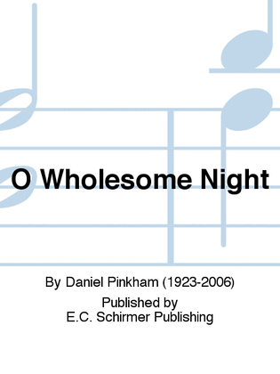 Book cover for O Wholesome Night