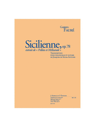 Sicilienne, Op. 78 (3'43'') Transcription Pour Violoncelle Et Guitare
