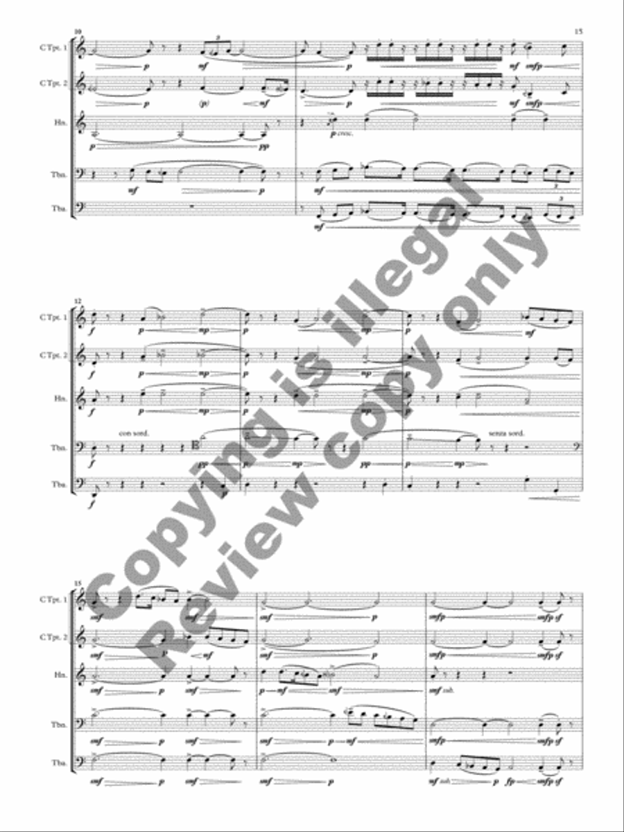 Tesserae Brass Quintet scores gallery preview page 24