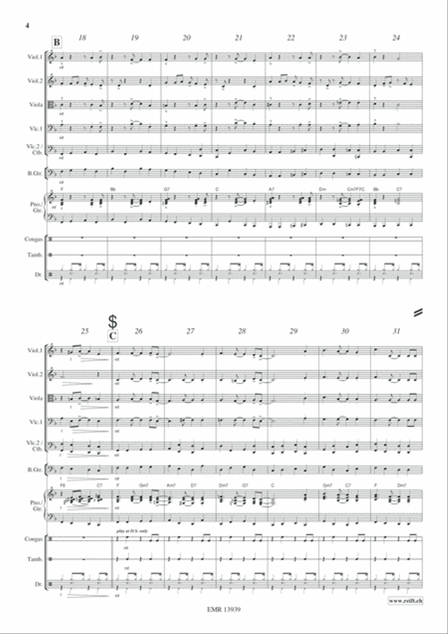 A Merry Christmas String Quintet scores gallery preview page 5