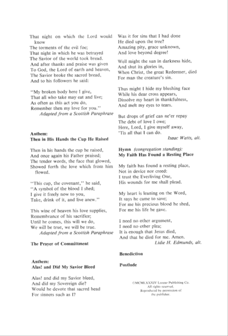 Do This in Remembrance of Me 4-Part scores gallery preview page 27
