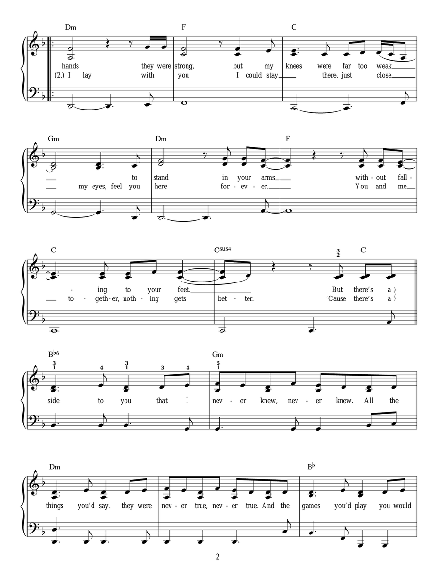 Set Fire To The Rain Voice scores gallery preview page 2