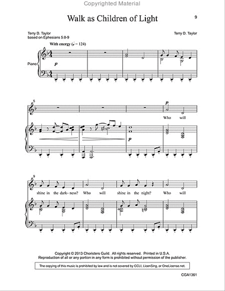 Shine Your Light Shine Your Light Unison Choir scores gallery preview page 5