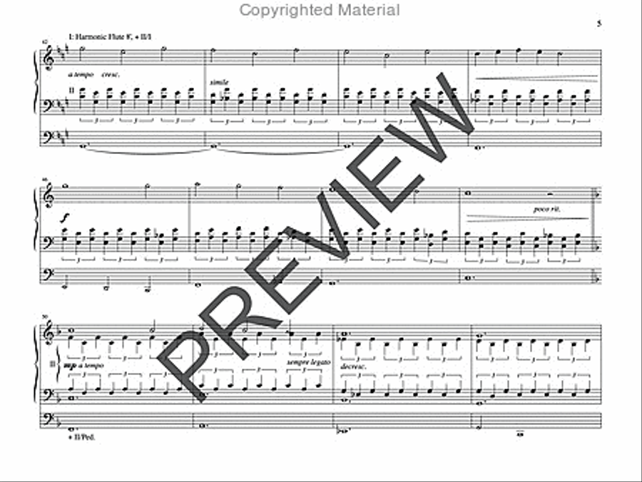Meditation and Toccata on HYFRYDOL Organ scores gallery preview page 5