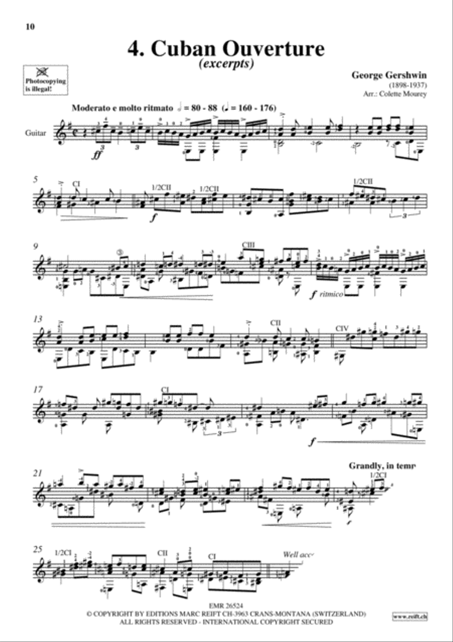 Gershwin 20 Greatest Hits Guitar scores gallery preview page 6