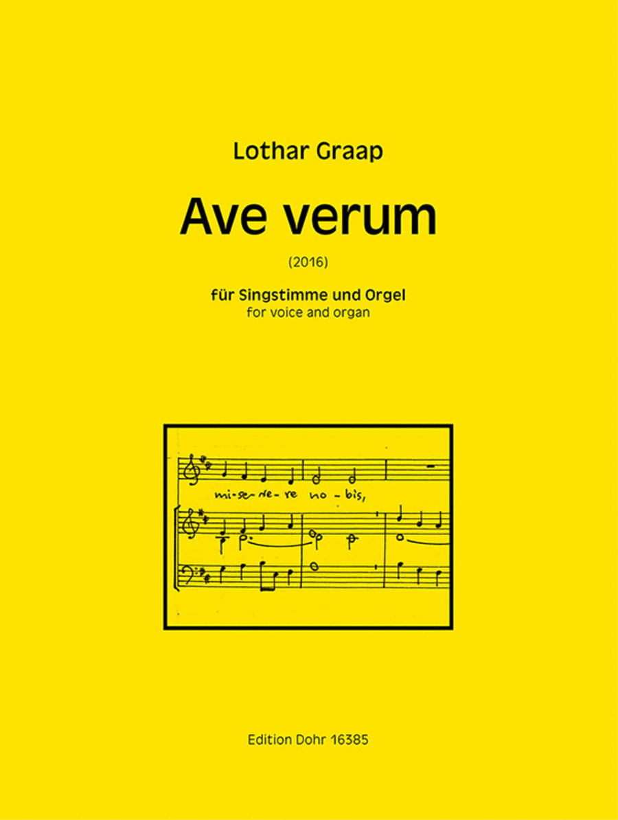 Ave verum für Singstimme und Orgell (2016)