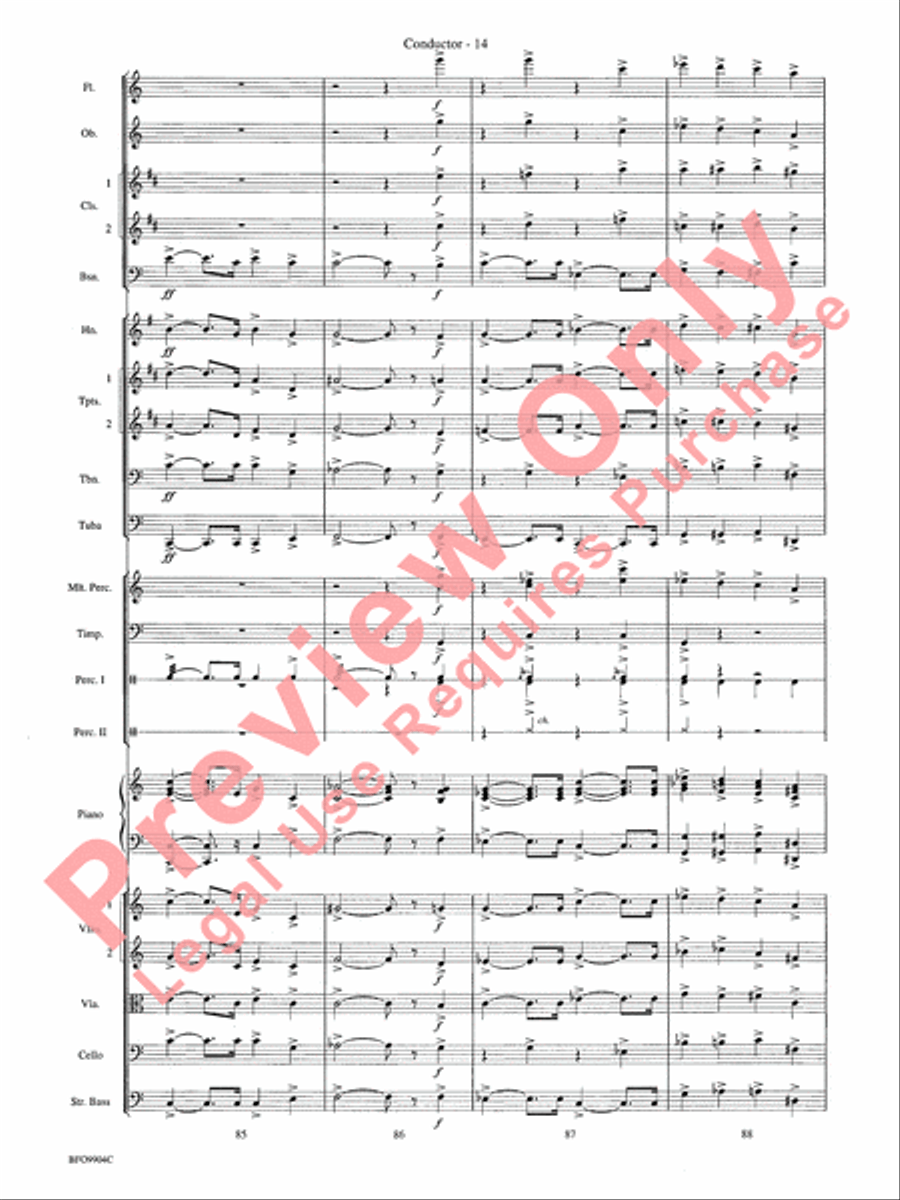 Commencement Suite Full Orchestra scores gallery preview page 17