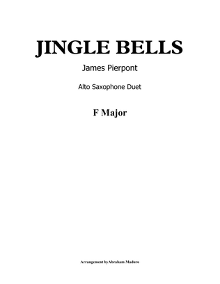 Book cover for Jingle Bells Alto Saxophone Duet