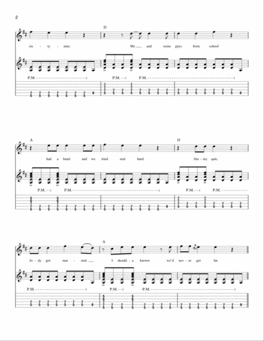 Summer Of '69 Acoustic Guitar scores gallery preview page 2