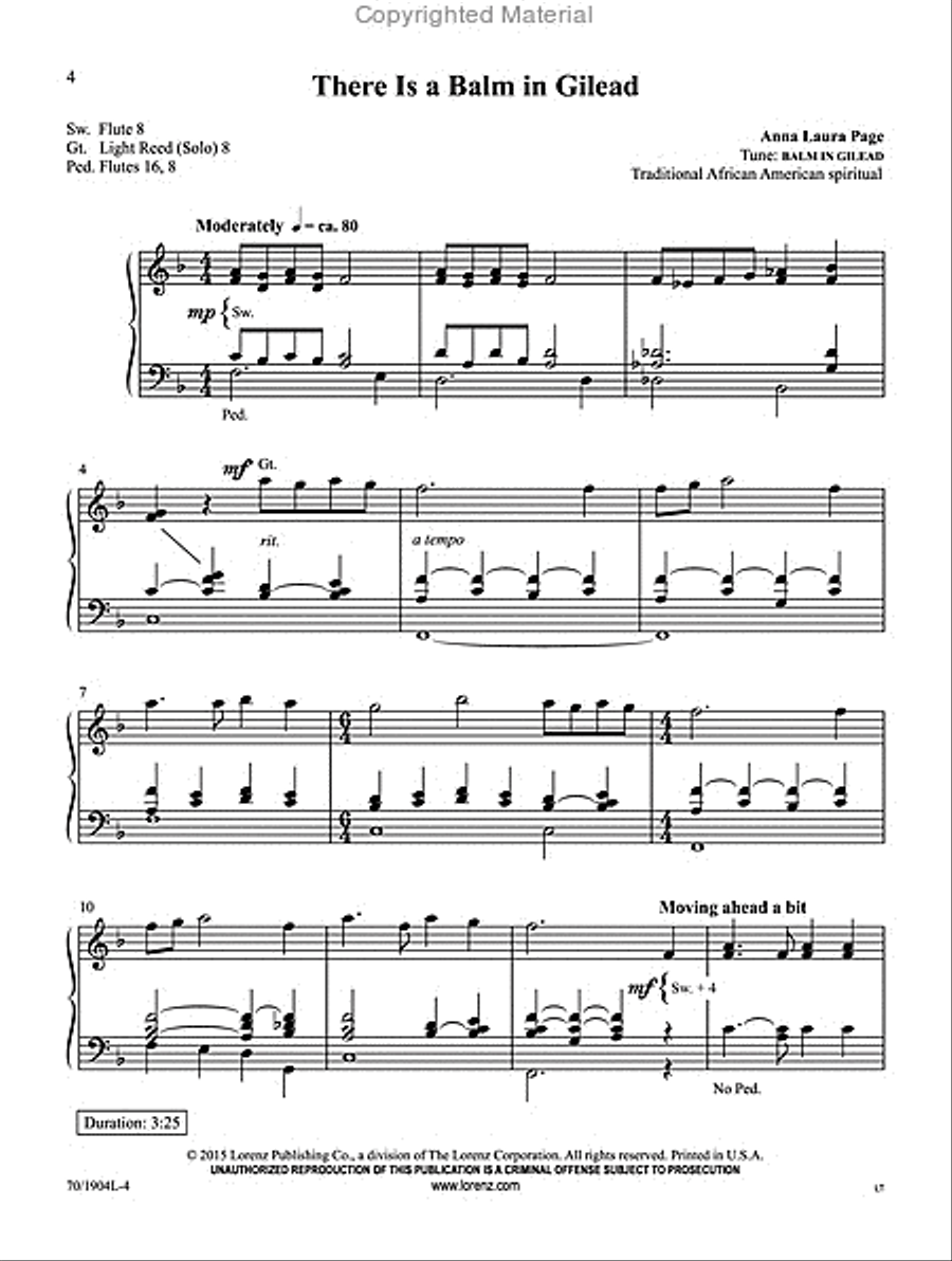 And Through Eternity I’ll Sing On Organ Solo scores gallery preview page 2