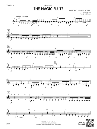 Overture to The Magic Flute: 3rd Violin (Viola [TC])
