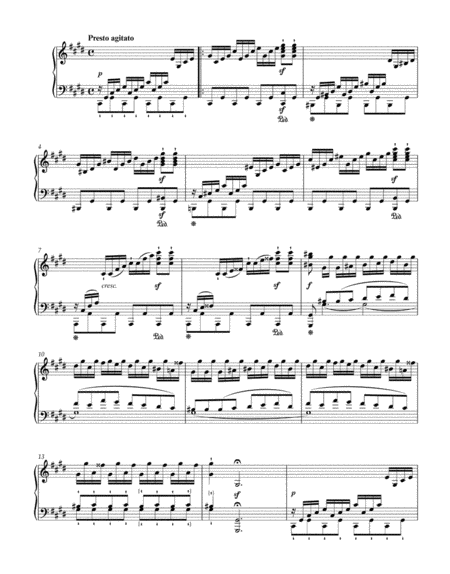 Sonata quasi una Fantasia for Pianoforte E-flat major, C-sharp minor op. 27/1+2 "Moonlight Sonata"