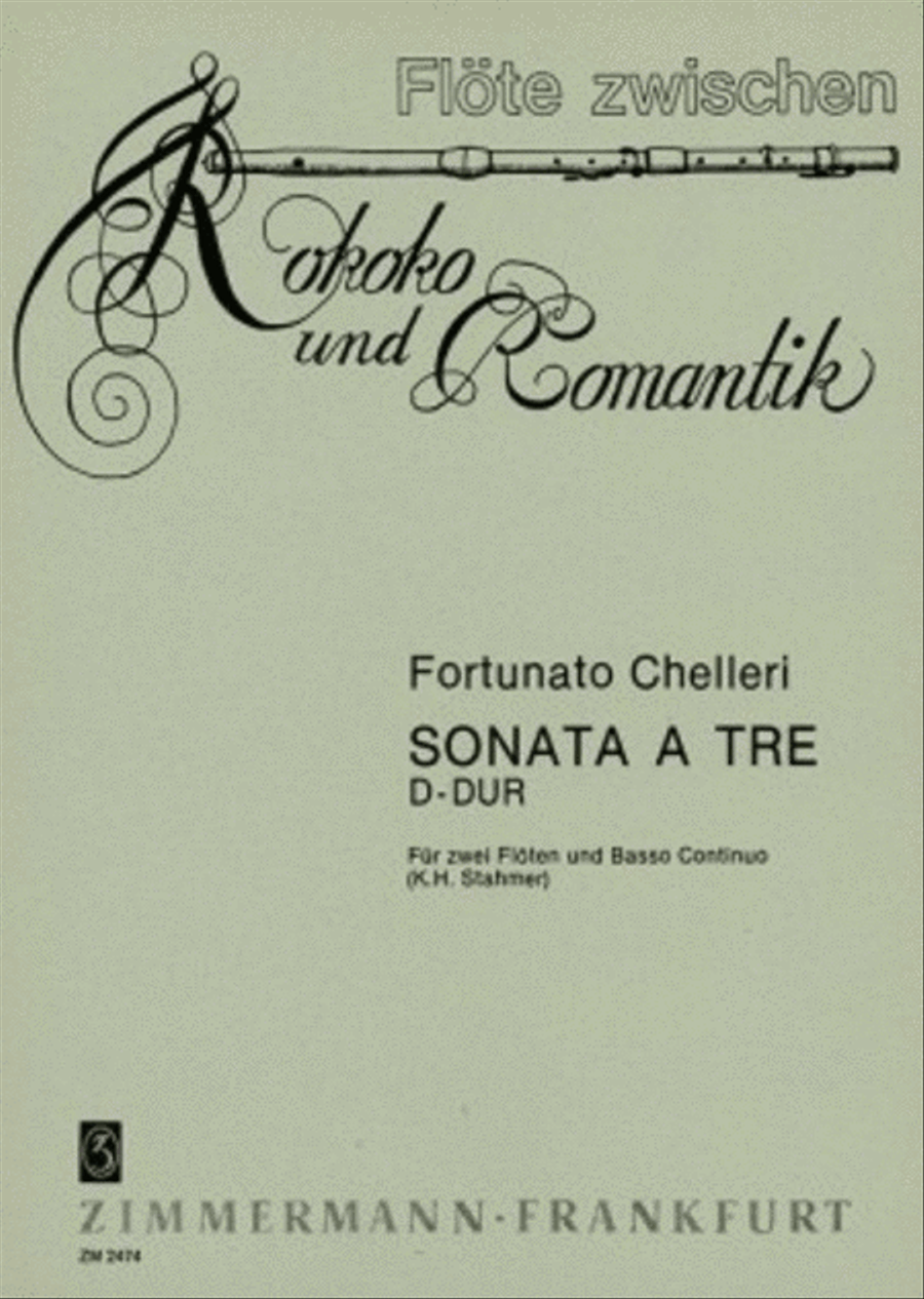 Sonata a tre in D major Flute Duet scores gallery preview page 1