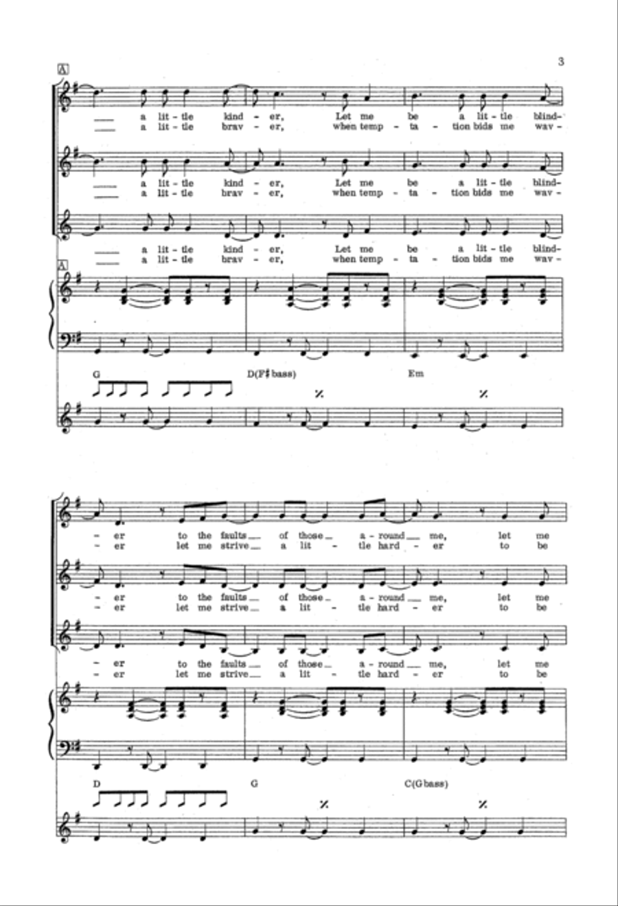 Less Of Me Less Of Me SSA scores gallery preview page 2