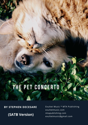 Book cover for The Pet Concerto (SATB Version)