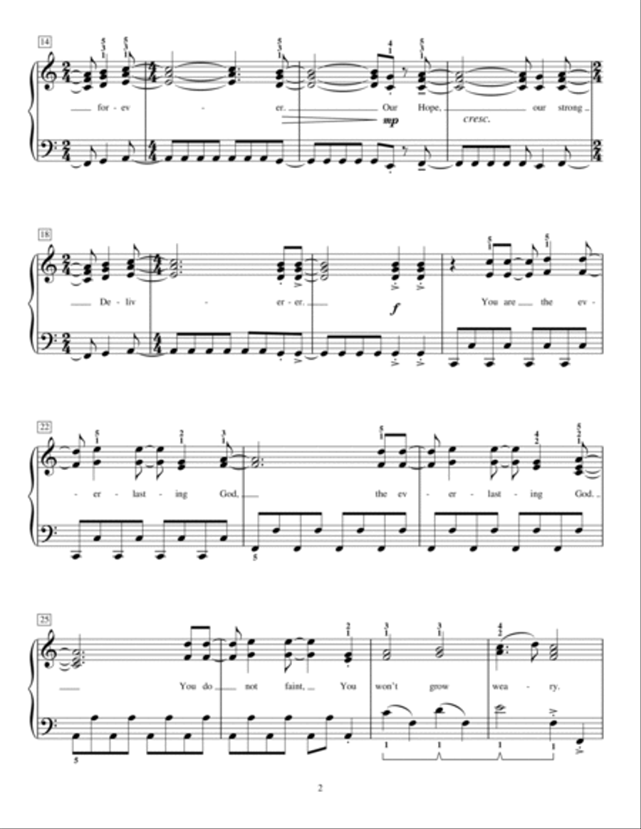 Everlasting God (arr. Phillip Keveren) Piano Method scores gallery preview page 2