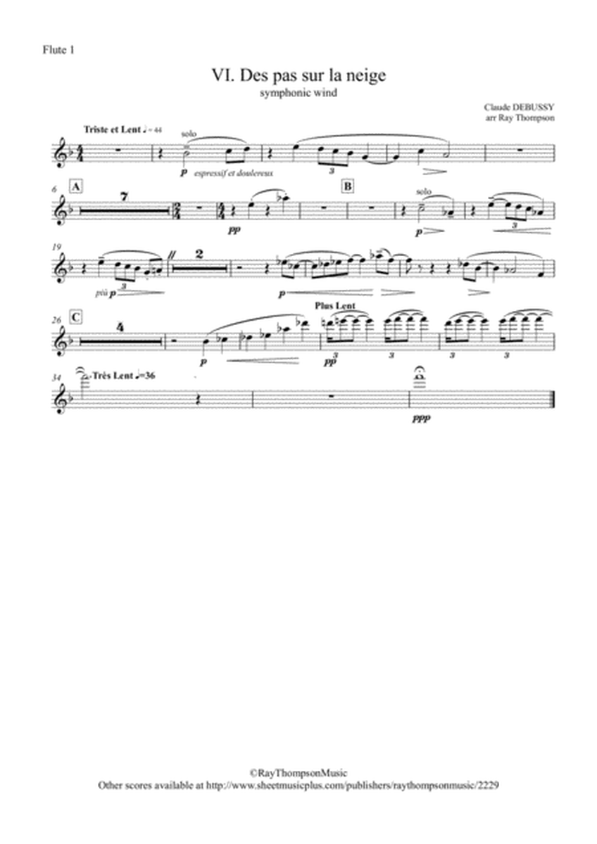 Debussy: Piano Preludes Bk.1 No.6 "Des pas sur la neige" - symphonic wind image number null
