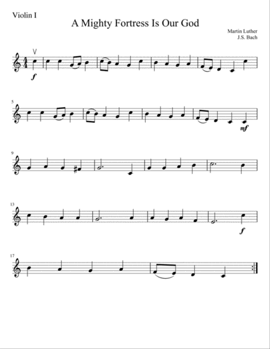 A Mighty Fortress is Our God A Mighty Fortress is Our God String Orchestra scores gallery preview page 3