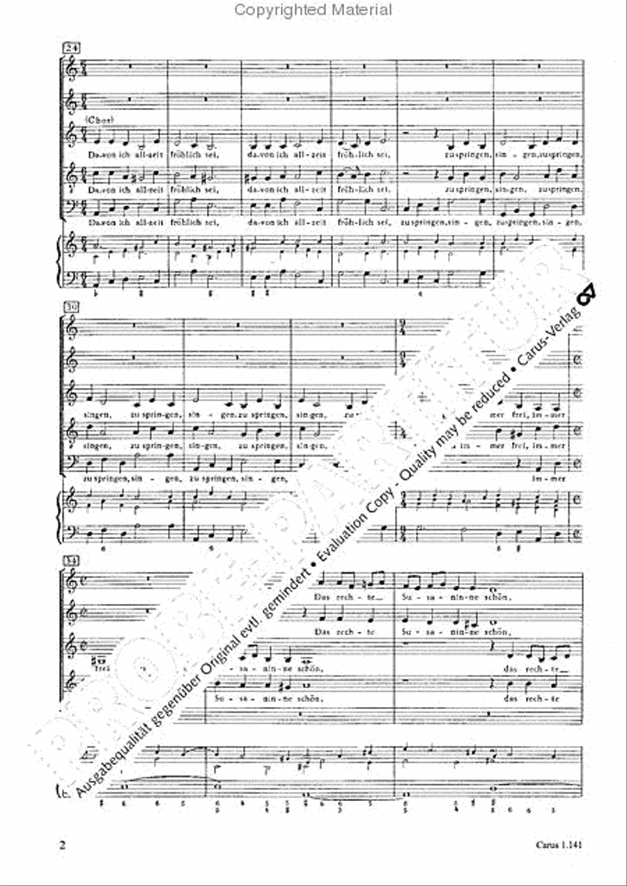 Ach, mein herzliebes Jesulein SSATB scores gallery preview page 4