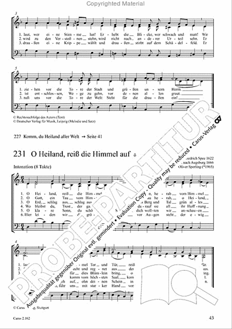 Chorbuch Gotteslob SAM 3-Part scores gallery preview page 44