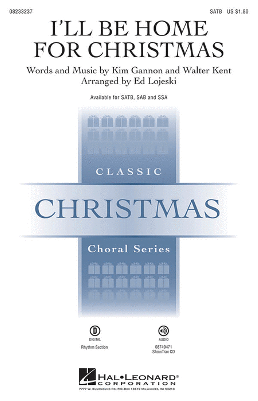 I'll Be Home for Christmas 4-Part scores gallery preview page 1