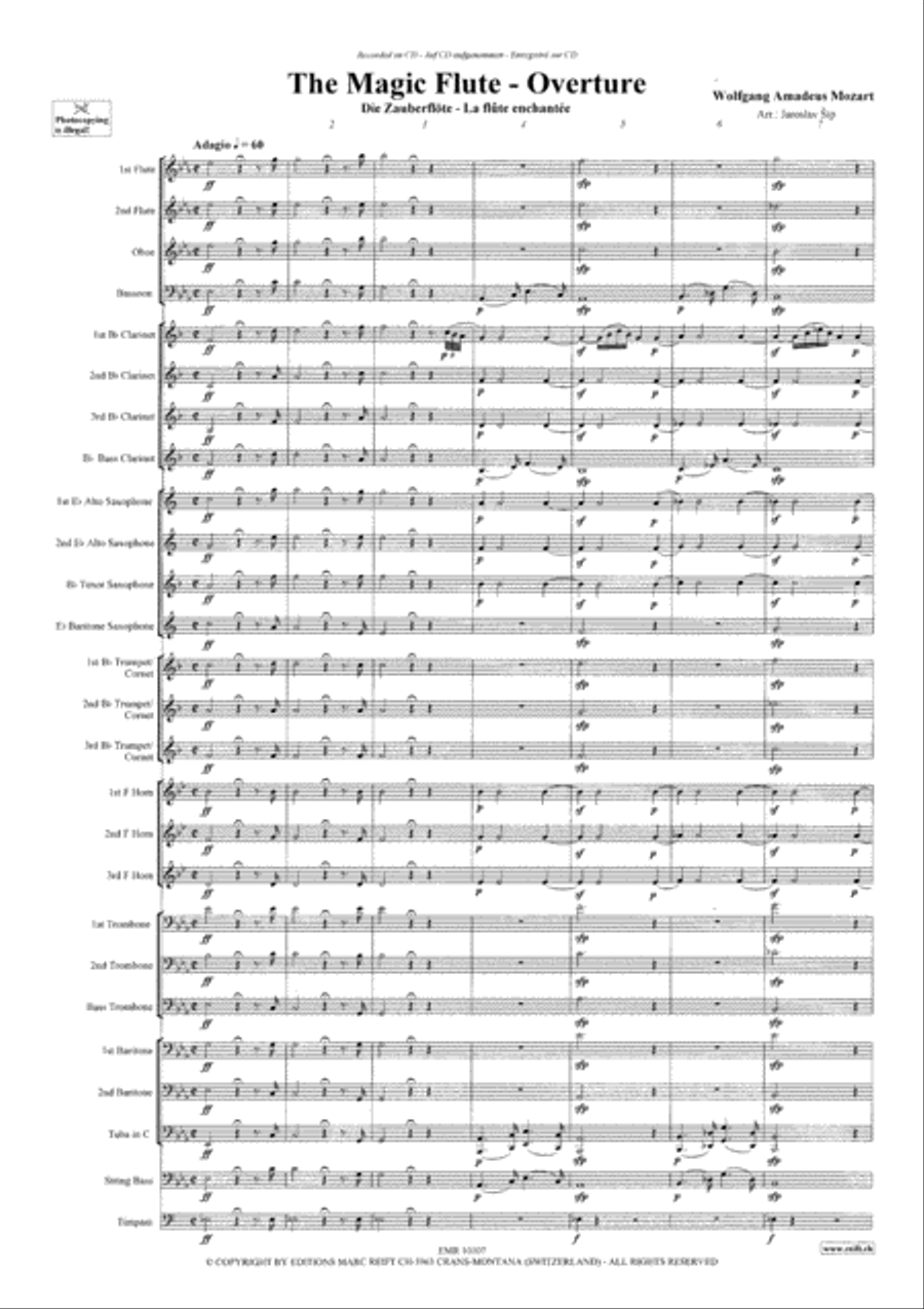The Magic Flute Overture Concert Band scores gallery preview page 4