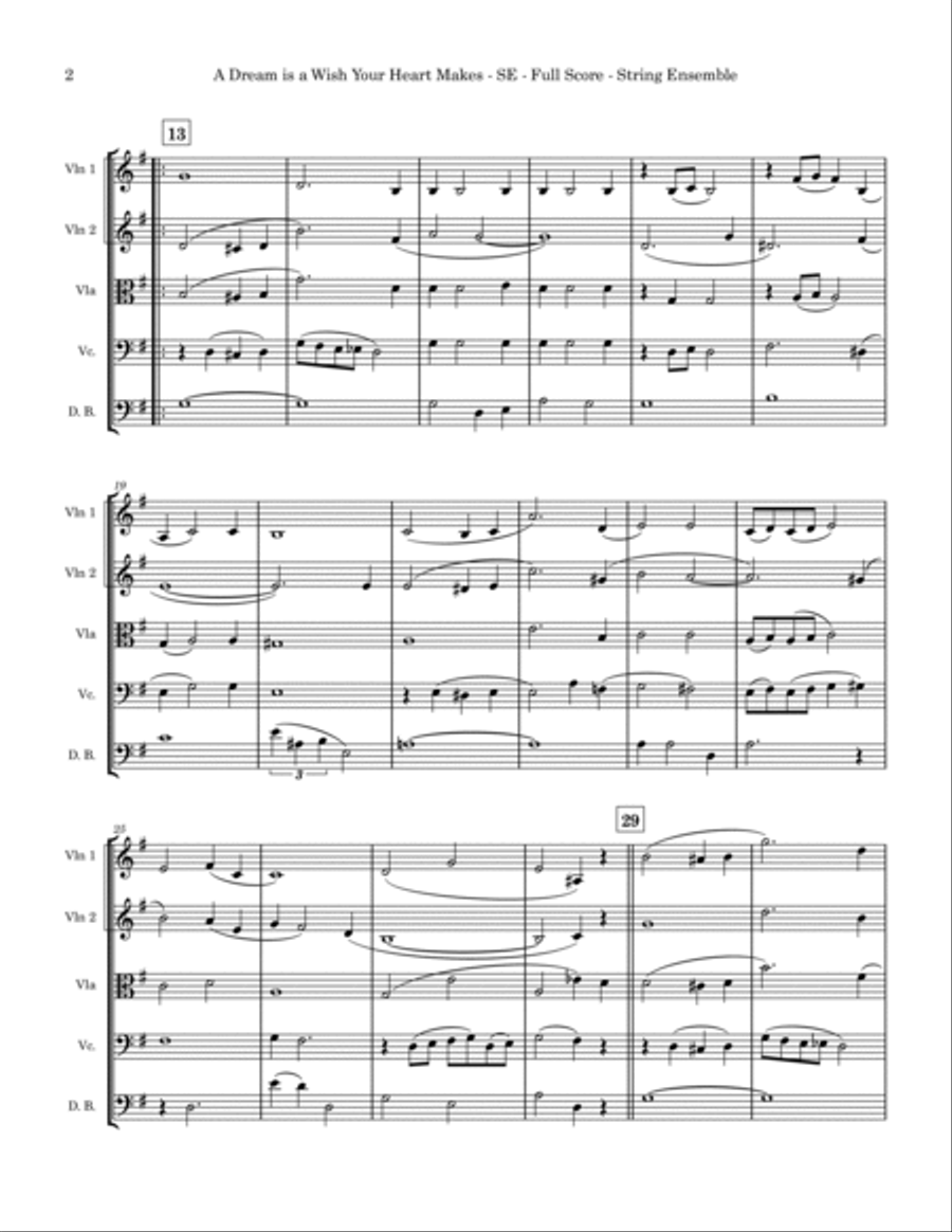 A Dream Is A Wish Your Heart Makes Cello scores gallery preview page 2