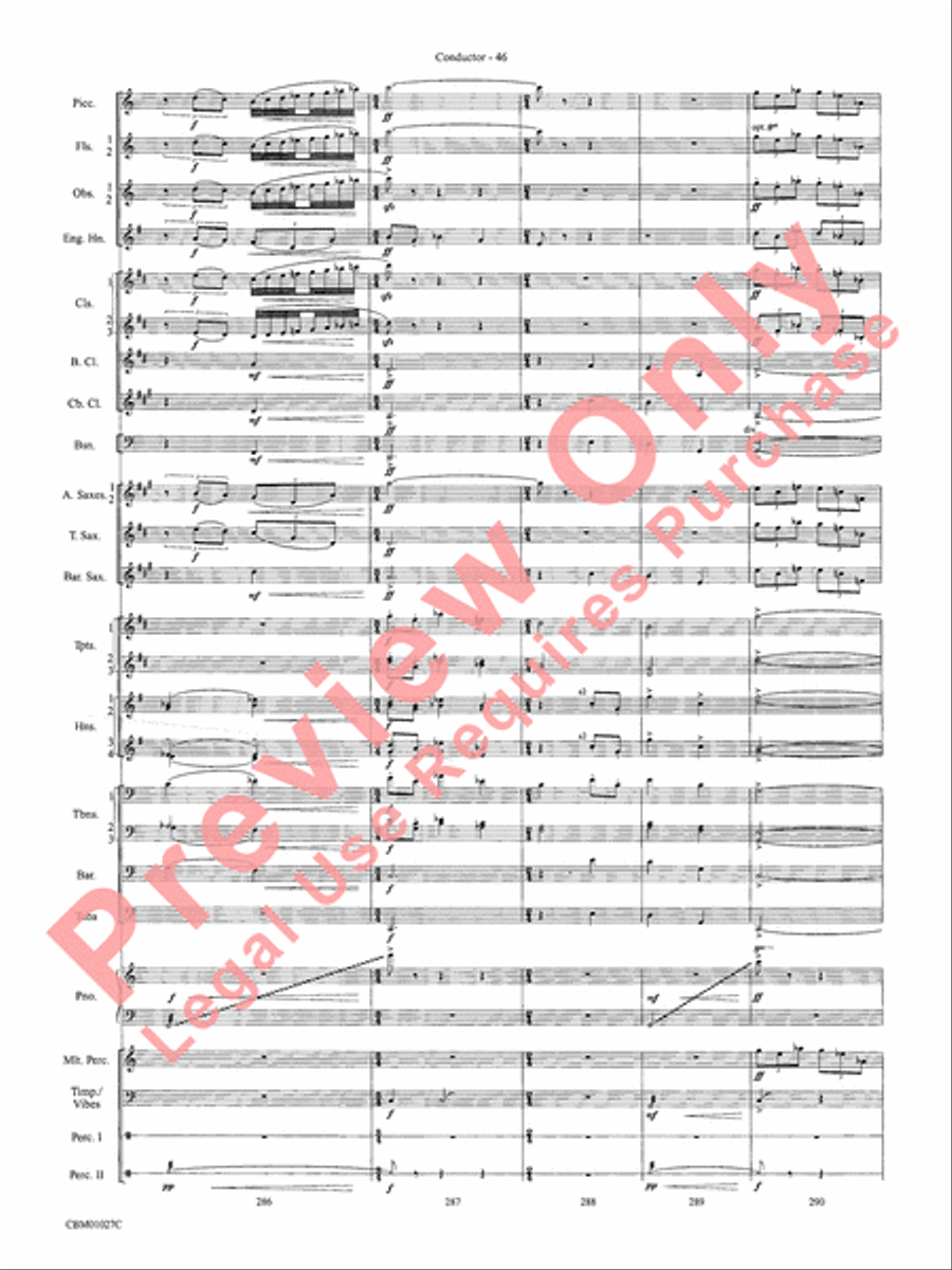 Harry Potter Symphonic Suite Concert Band scores gallery preview page 49