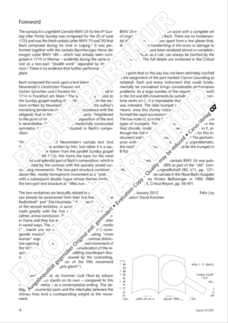 A conscience pure (Ein ungefarbt Gemute) 4-Part scores gallery preview page 5