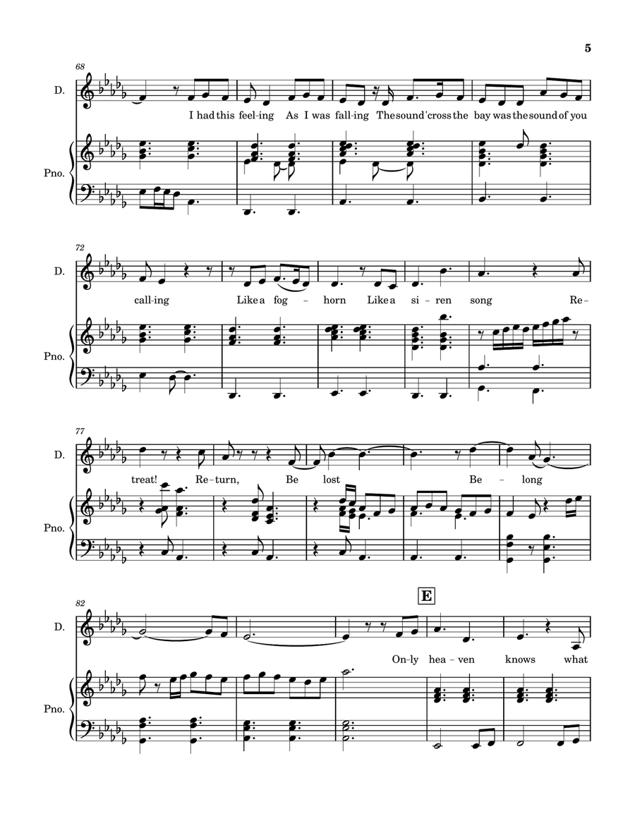 My Green Light Tenor Voice scores gallery preview page 5