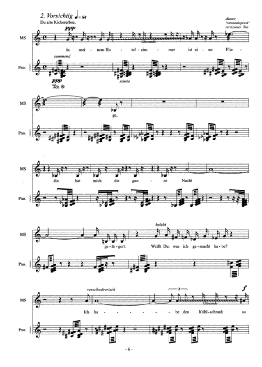 Dreizehn Lieder for Medium Voice and Piano Medium Voice scores gallery preview page 2