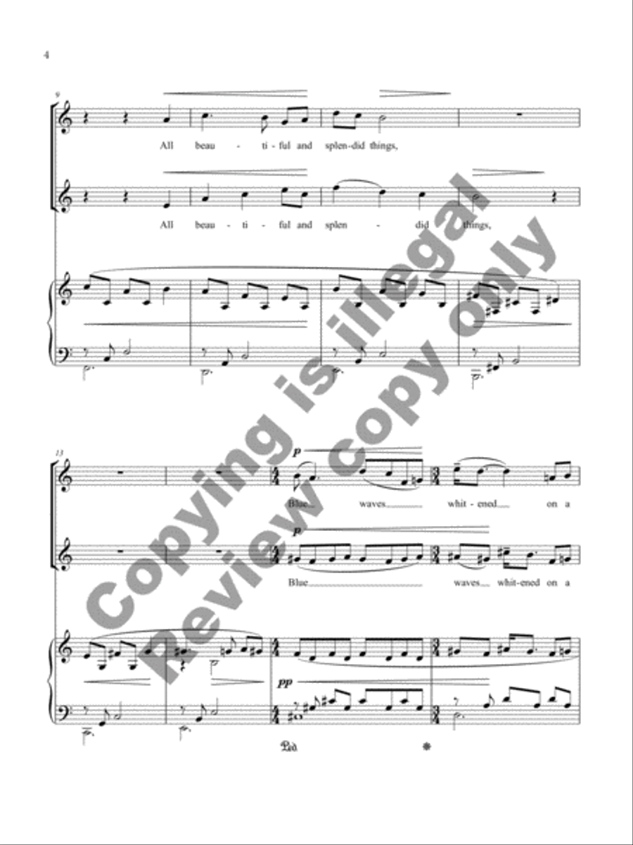 Music Like a Curve of Gold Mezzo-Soprano Voice scores gallery preview page 5