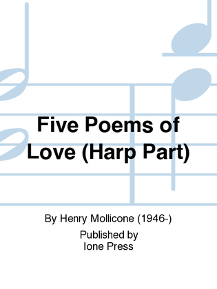 Book cover for Five Poems of Love (Harp Part)