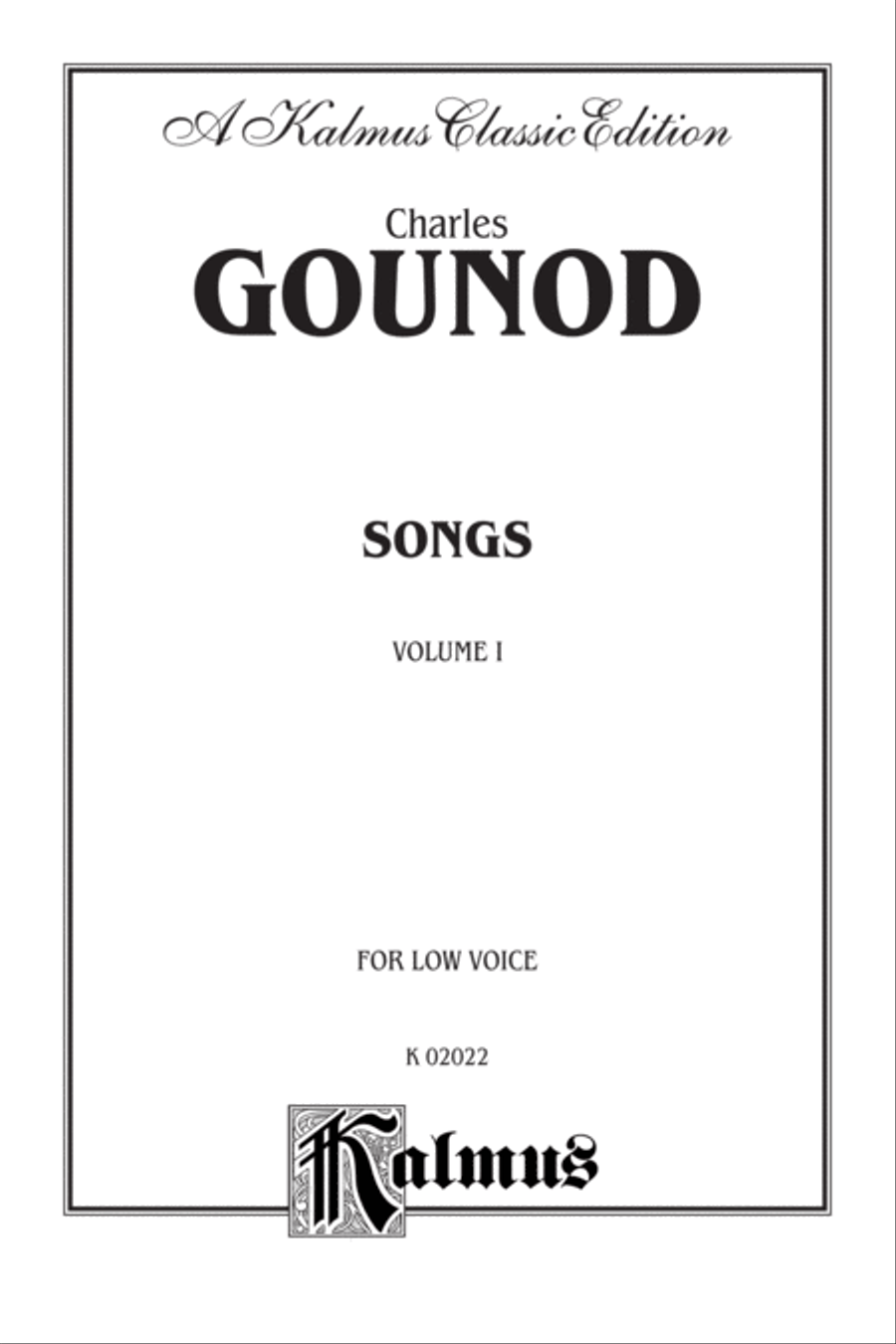 Songs, Volume 1