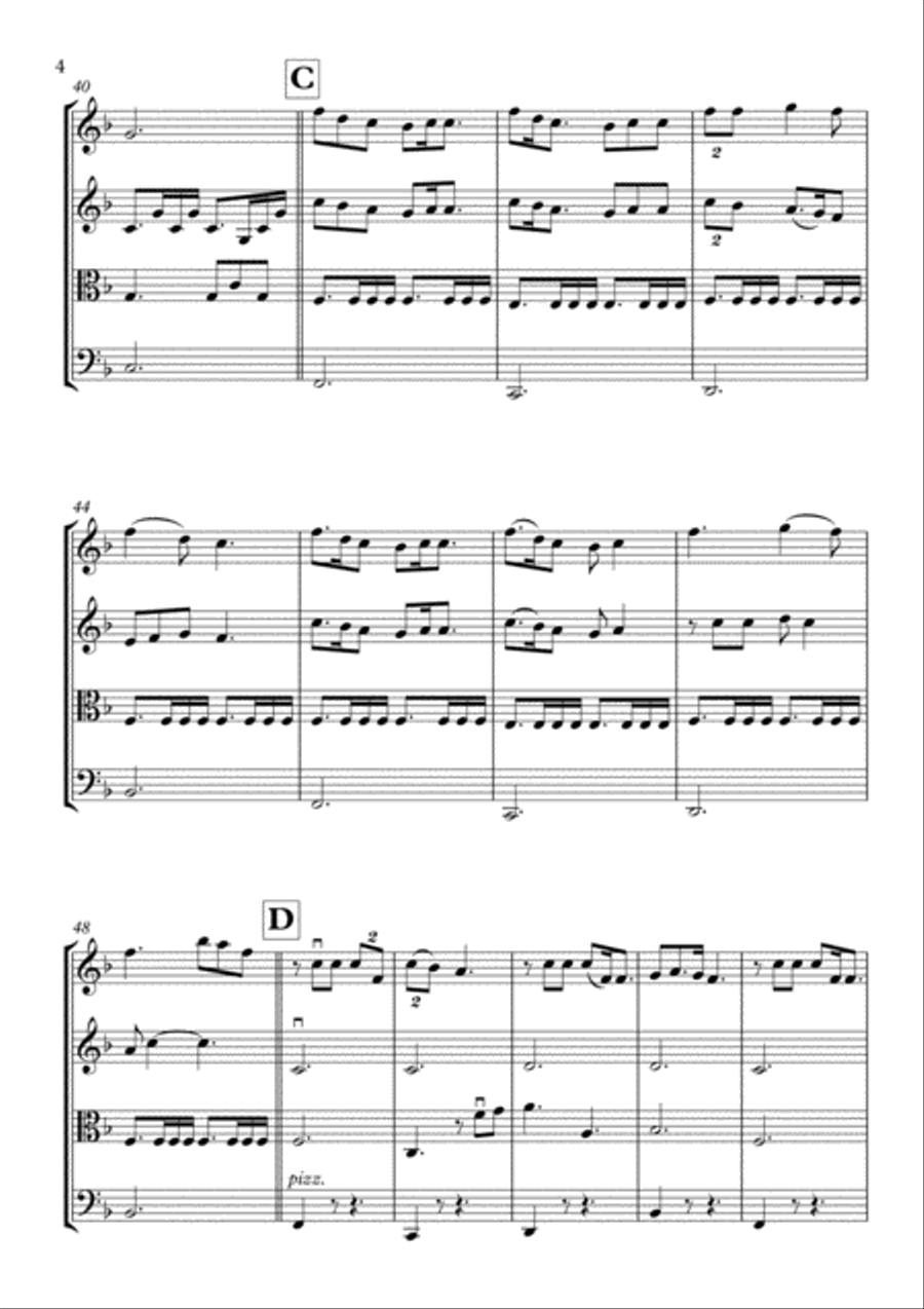 Your Guardian Angel Your Guardian Angel String Quartet scores gallery preview page 5