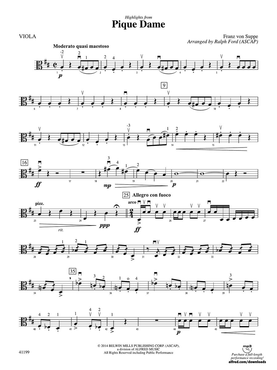 Highlights from Pique Dame: Viola