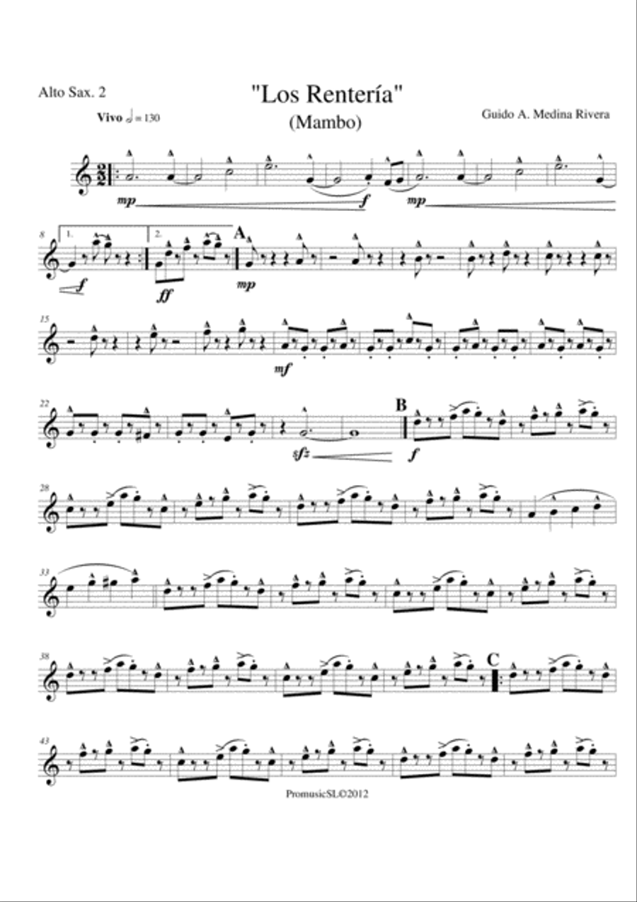 Los Rentería Jazz Ensemble scores gallery preview page 5
