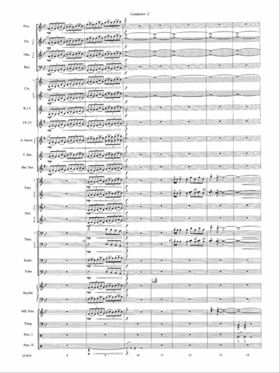 Rising Dragons: Score Concert Band scores gallery preview page 4