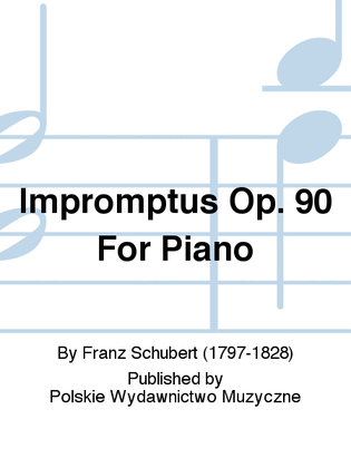 Book cover for Impromptus Op. 90 For Piano
