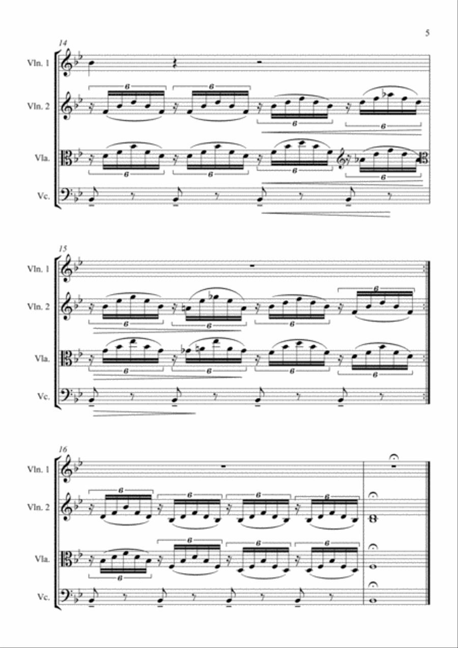 Franz Schubert - Ave Maria String Quartet scores gallery preview page 5