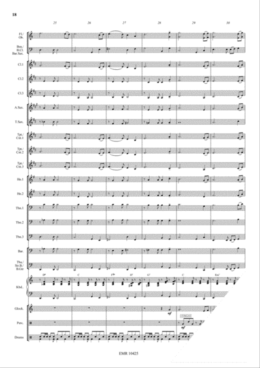 Americana Suite Americana Suite Concert Band scores gallery preview page 14