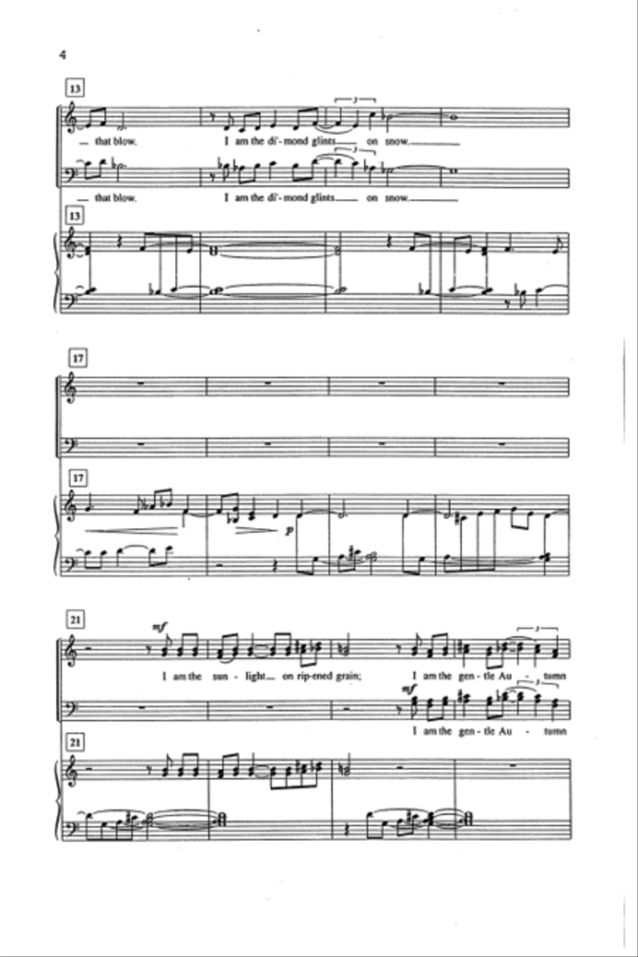 I Am the Wind (SATB) 4-Part scores gallery preview page 3