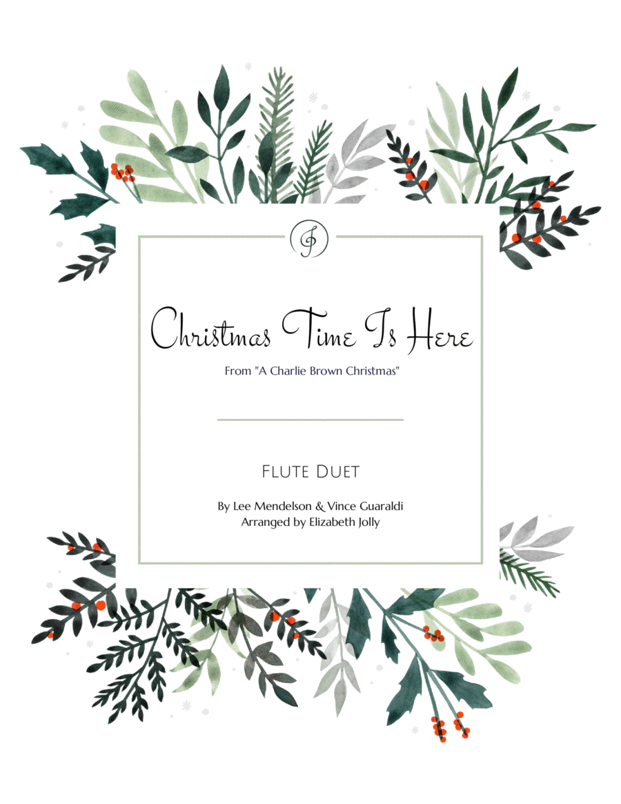 Christmas Time Is Here Flute Duet scores gallery preview page 1