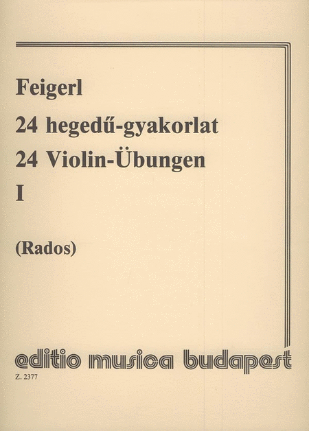 24 Violin-Übungen I in 24 Tonarten, mit Begleitun