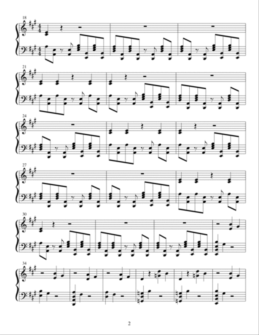 Lost Opportunity Lost Opportunity Easy Piano scores gallery preview page 2