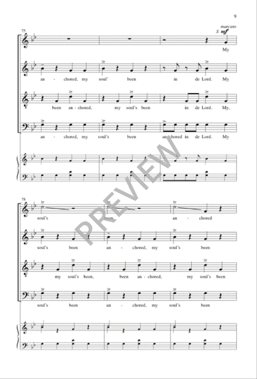 Anchored in de Lord SSATB - Sheet Music page 9