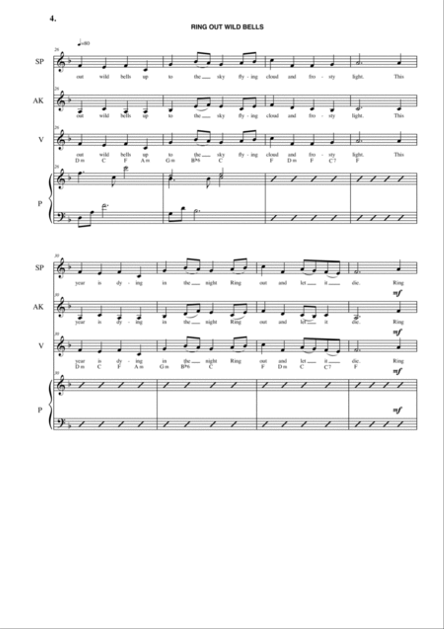 Ring out wild bells