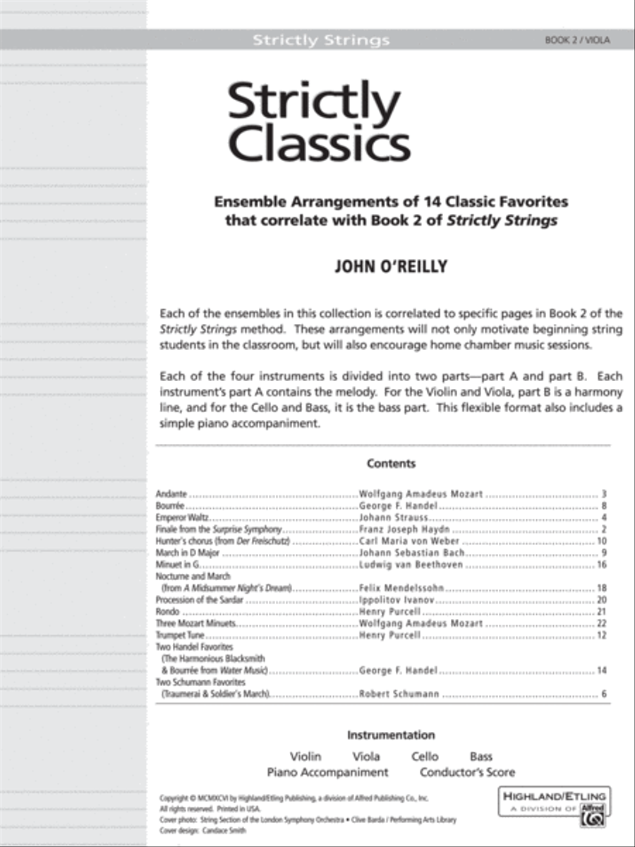 Strictly Classics, Book 2 Chamber Orchestra scores gallery preview page 2