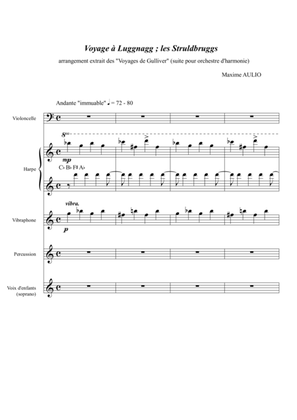 Voyage to Luggnagg (from Gulliver's Travels), for young musicians - score and parts